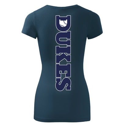 Baseball | T-Shirt Damen in 2 Farben – DUKES vertikal #1